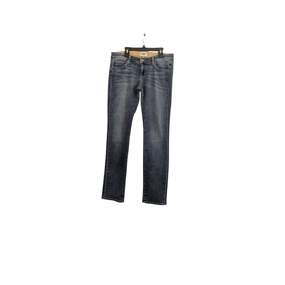 PAIGE Jimmy Jimmy Mid Rise Skinny Jeans Size 27 Medium Wash Stretch - Picture 2 of 7